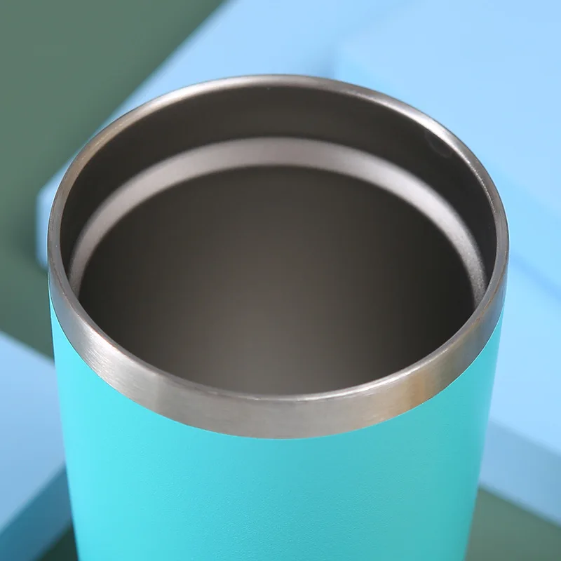20oz Tumbler with Lid, Stainless Steel Vacuum Insulated Double Wall Travel Tumbler, Powder Coated Thermal Cup with Sliding Lid
