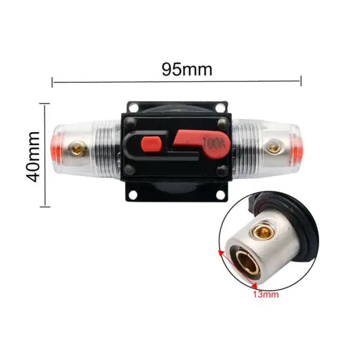 
DC 12V-24V Auto Car Marine Bike Stereo Audio Circuit Breaker Reset Fuse Inverter 