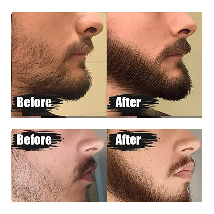 Factory Men Natural Beard Oil Private Label huile barbe Beard Care Kit Set Beard Growth Kit cepillo alisador de barba Kit Barba