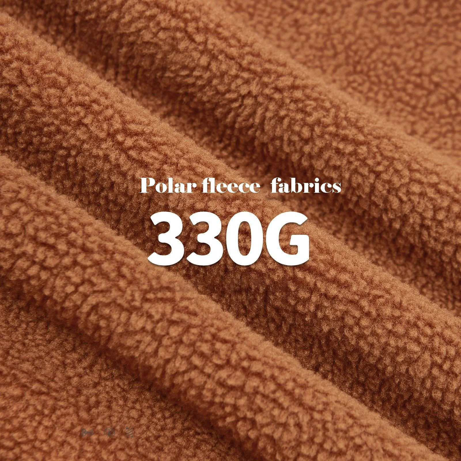 Hot sell 330g heavy polar fleece windbreak jacket reflective edge street loose anorak coat for men and women