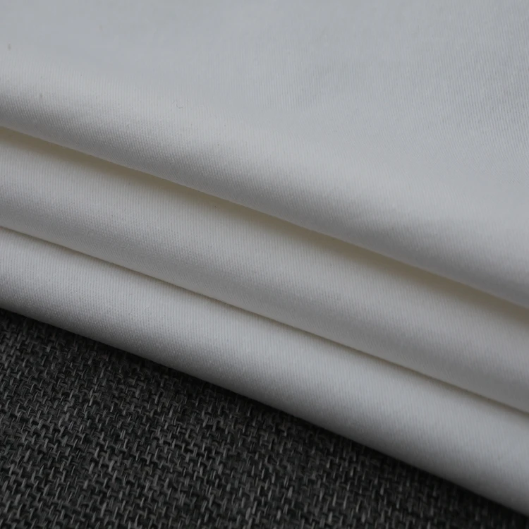 Hot Selling Cotton Stretch Twill Fabric Wholesale Thicken Solid Color