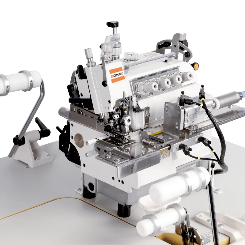 Hot selling Somax SM-01 T-shirt Neck Rib Attaching Overlock Sewing Machines For Neck Waistbanding