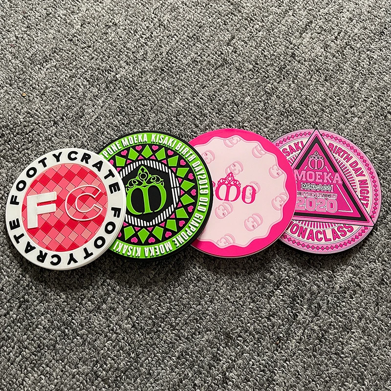 Высококачественные круглые неопреновые автомобильные подставки OEM под заказ для чая кофе напитков Вина Керамические сублимационные заготовки