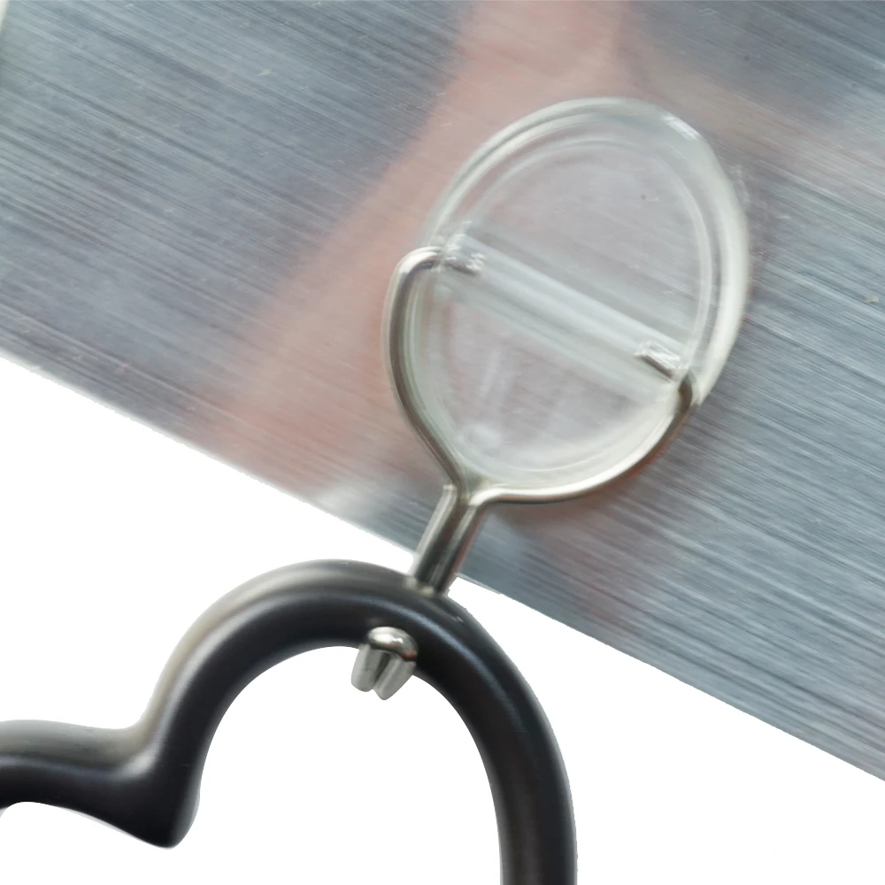 Hot Selling Heavy Duty Smooth Ems Ceramic Glass Coat Strong Plastic Adhesive Sticker Hook Wall Application Bathroom Use Metal