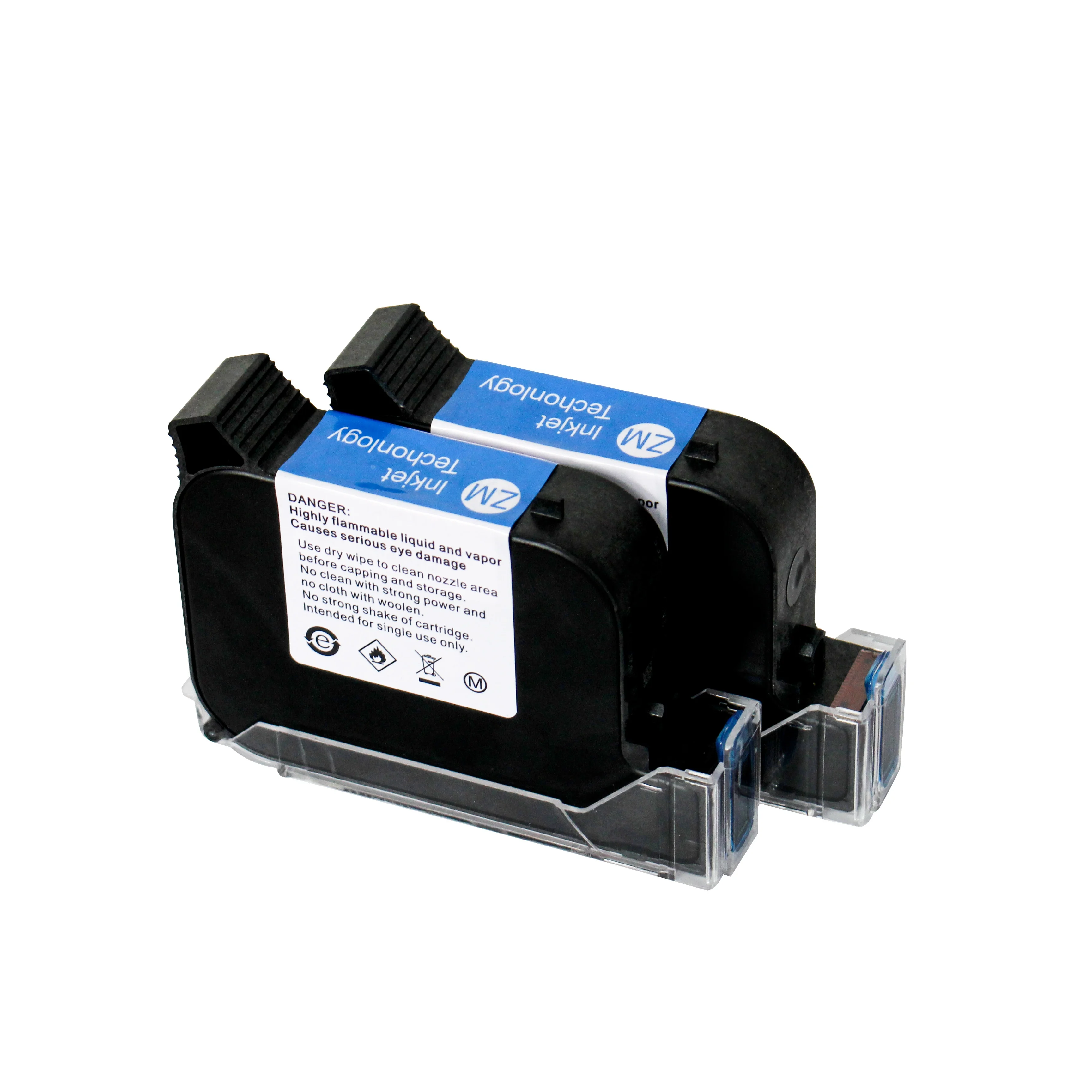 12.7mm 25.4mm Handheld Inkjet Printer Quick-Drying Fast Dry Ink Cartridge  Solvent Ink Cartridge for HP 45