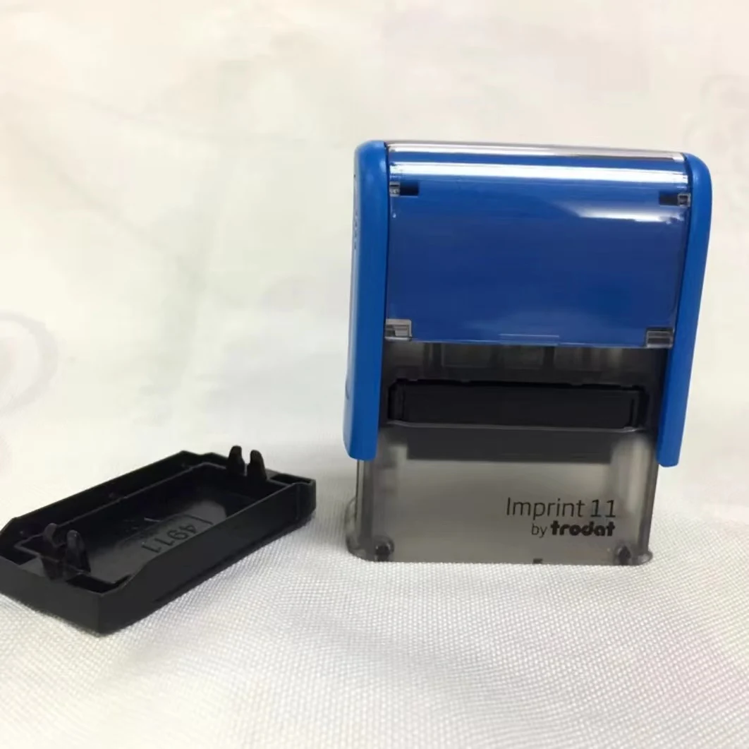 good quality trodat clothes stamp material wholesale ink back seal dump office stamp automatic self inking stamp