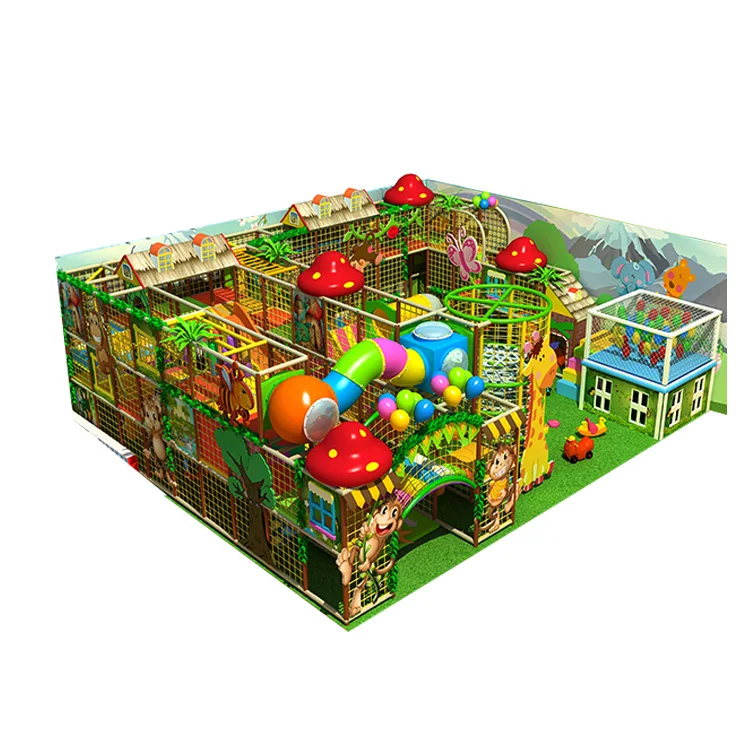 Slip Jump Park Play Center Kids Indoor Playground Maze Equipment Adventure Of Commercial Indoor