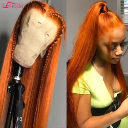 Body Wave Chocolate Brown Color Human Hair Wigs 13x6 Lace Front Wig Pre Plucked Remy Hair HD Transparent Lace Wigs 250 density