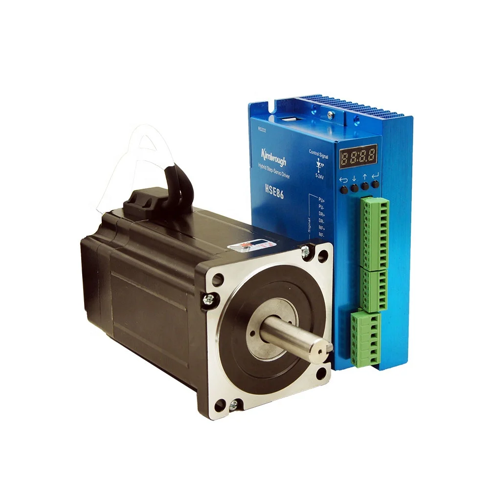 CNC Kit NEMA34 Closed Loop stepper motor 8.5NM 6A nema 34 HSE86 Hybrid easy servo driver