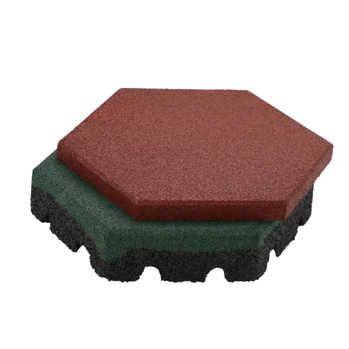 High Density Epdm Rubber Tiles walkway rubber brick And Playground Garden Paving Bricks