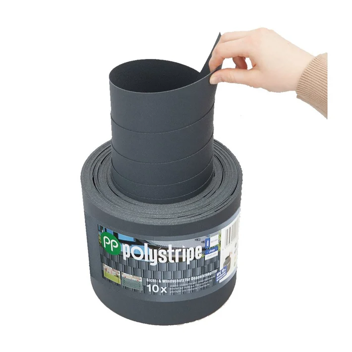 2.53m PP polypropylene hard privacy screen strips for double rod mats, thickness of 1.1 mm for the fence