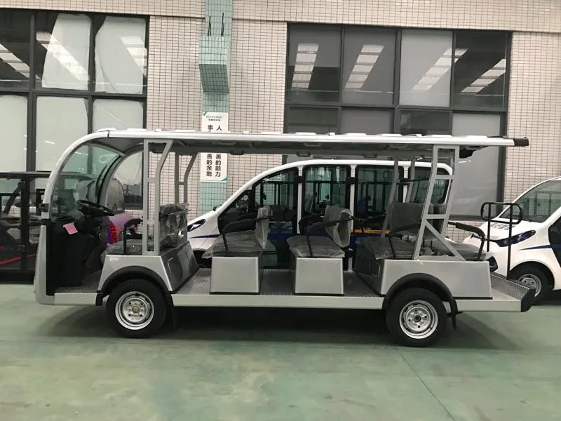 14 человек Shuttle автомобилей туристический трансфер автомобиля с батарейным питанием экскурсионный автобус электрические тележки