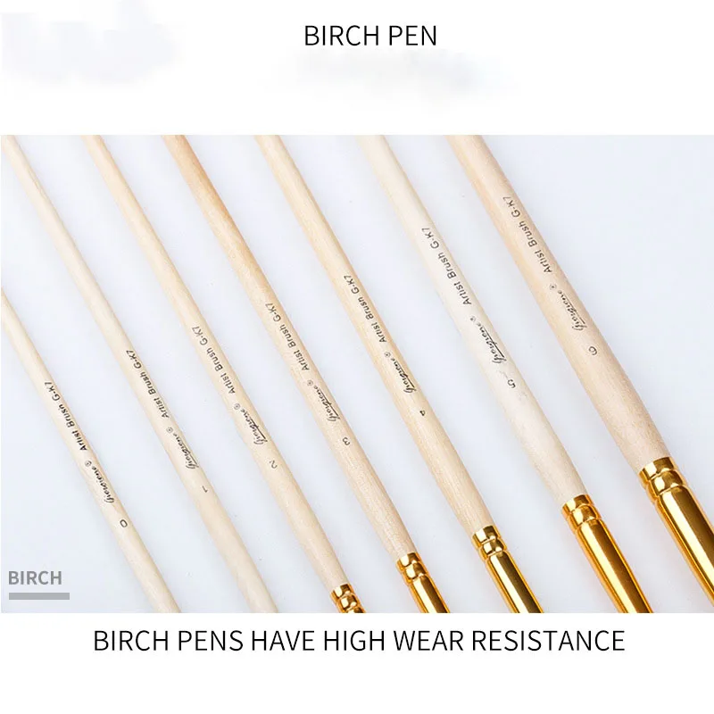 Wholesale Log Color Beginner Adult Artist Nylon Painting Brush Watercolor Paint Brush Manufacturers