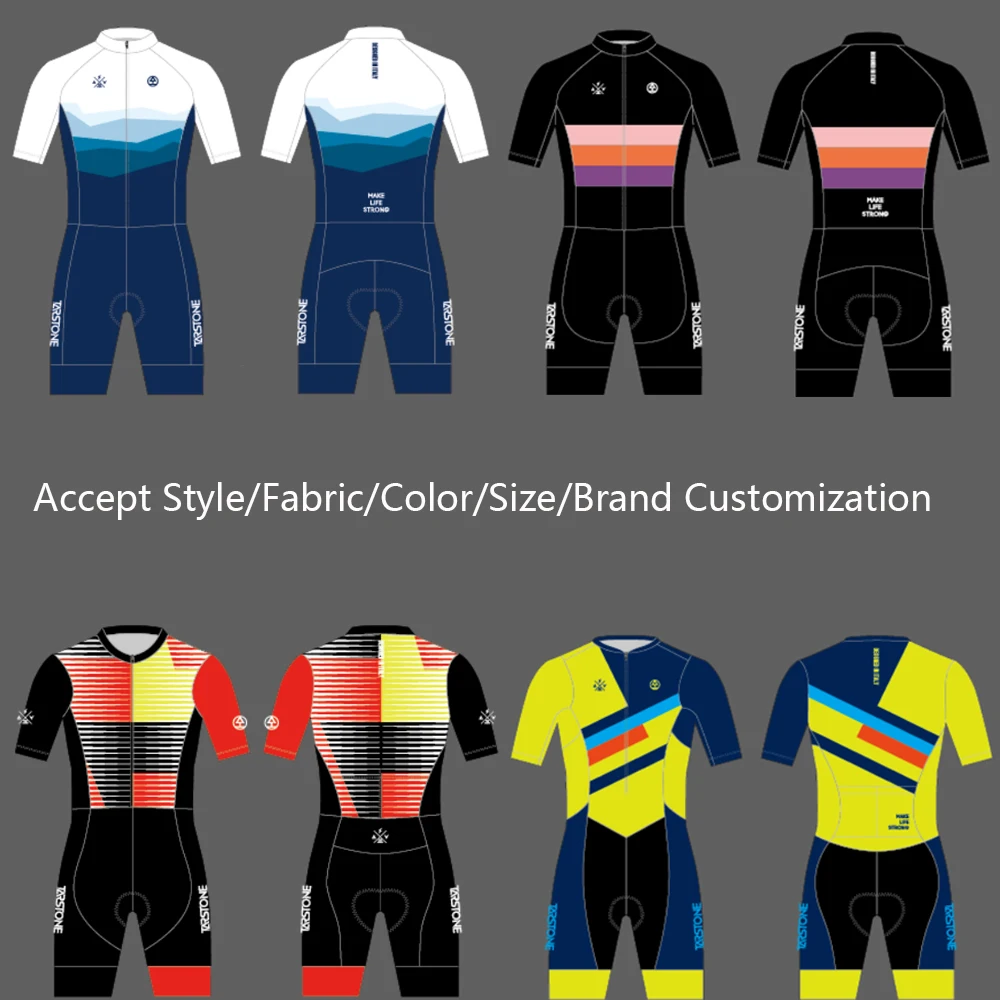 Tarstone Custom Quick Dry Short Sleeve Cycling Speed Suit Men Pro Bike Jersey Triathlon Suit Men