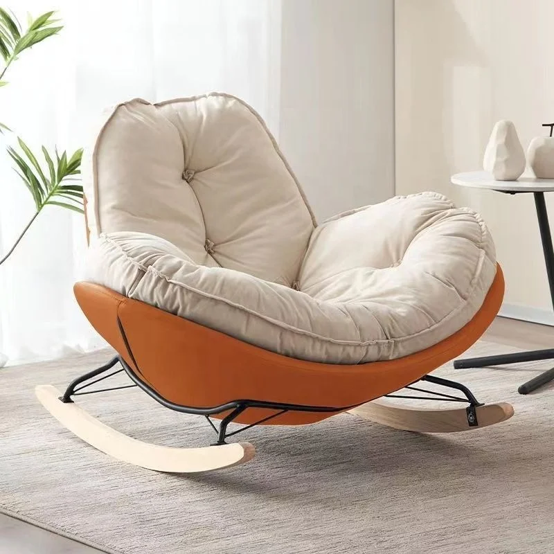 Hot Lazy sofa single rocking chair balcony bedroom leisure can lie down can sit can sleep luxury living room net red chair