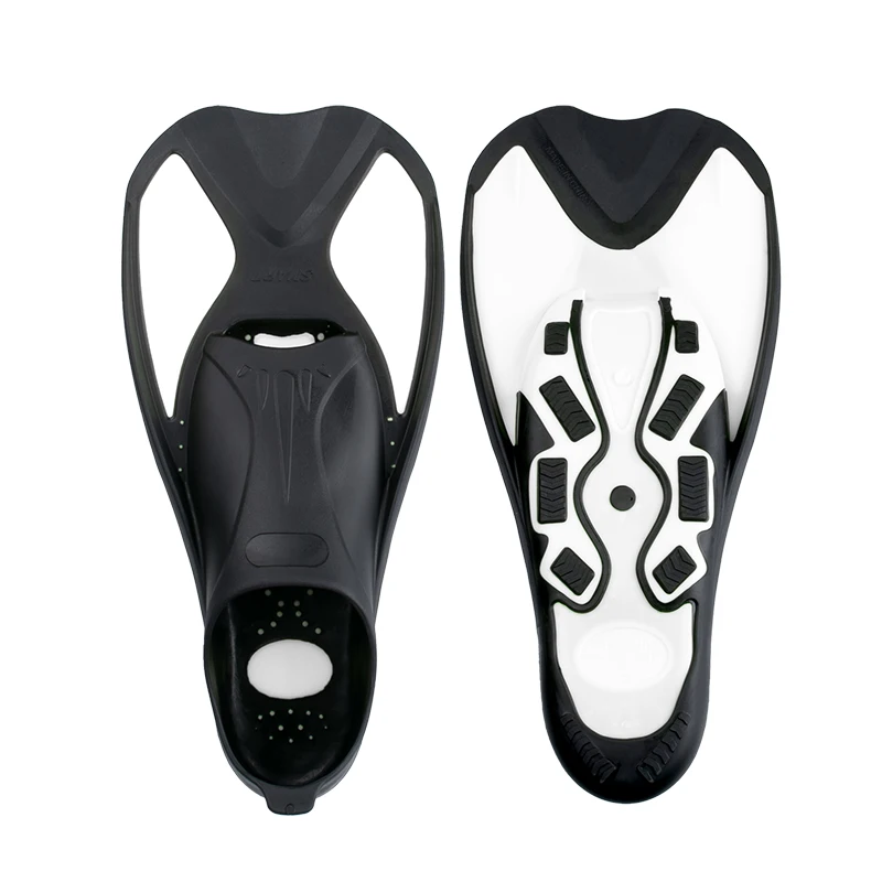 High Quality TPR Rubber Short Blade Snorkeling Water Sports Short Swimming Flipers Scuba Diving Fins