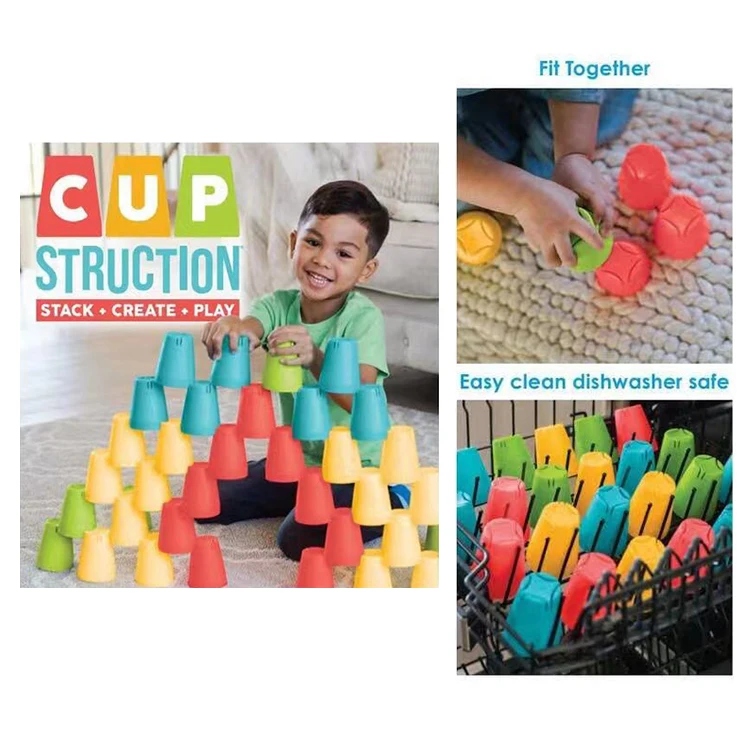 Новинка 2022 игрушки для детей другие блочные укладки конструкция чашек
