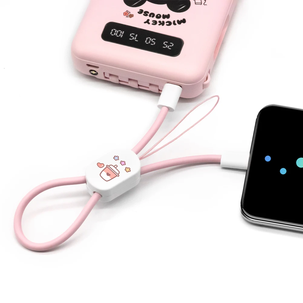 Новый портативный цветной кабель для быстрой зарядки мобильного телефона