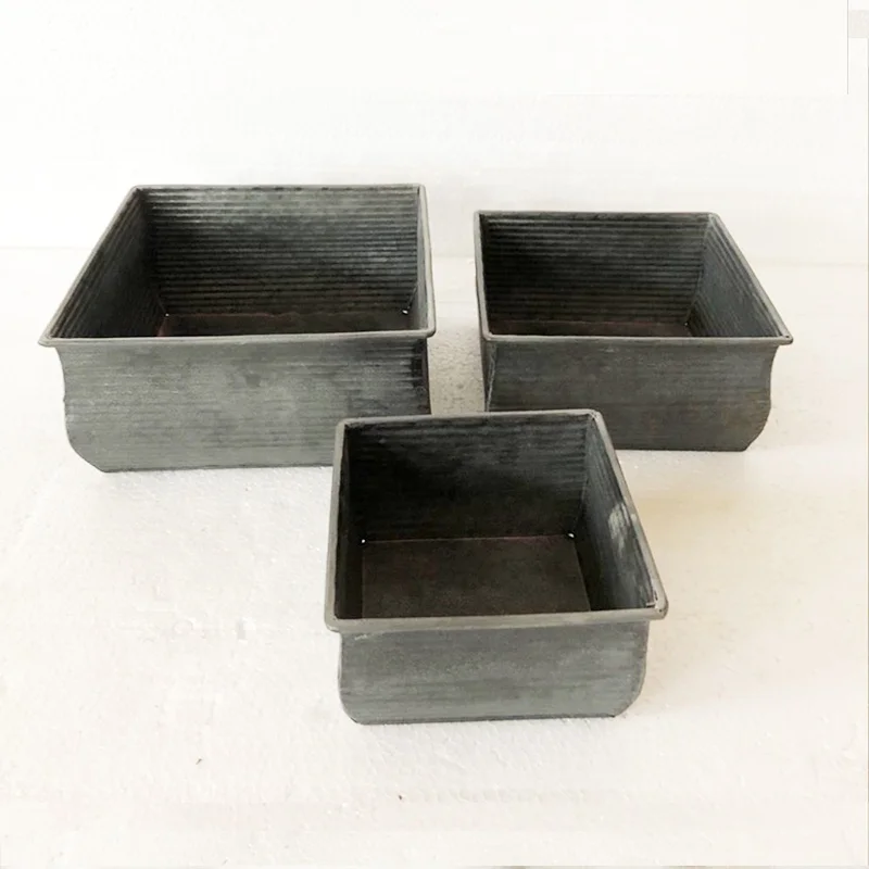 
Home Decoration Small Rustic Vintage Farmhouse Garden Metal Tin Flower Pot,Handmade Metal Planter Pot,Metal Planter Wholesale 