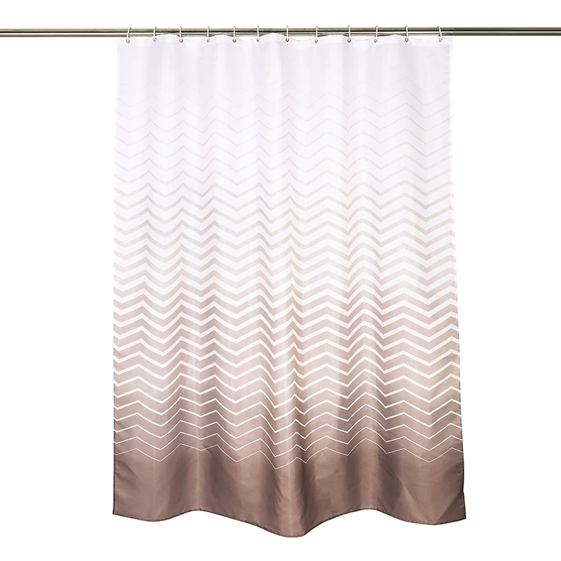 Hot sale on Amazon Shower Curtain Gold Print Gradient Color Bathroom Curtain Polyester Fabric Shower Curtains For Bathroom