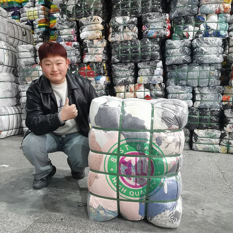 Jinmao wholesale grade B used jeans dark light blue fashion casual baggy used clothes for Men mixed bales