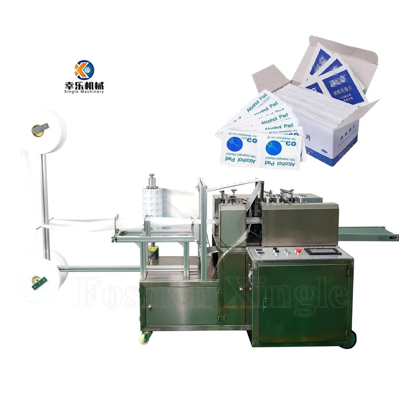Low Price Production Cotton Swab Making Non-Woven Fabric 75% Wet Alcohol Prep Pad Horizontal Packing Machine