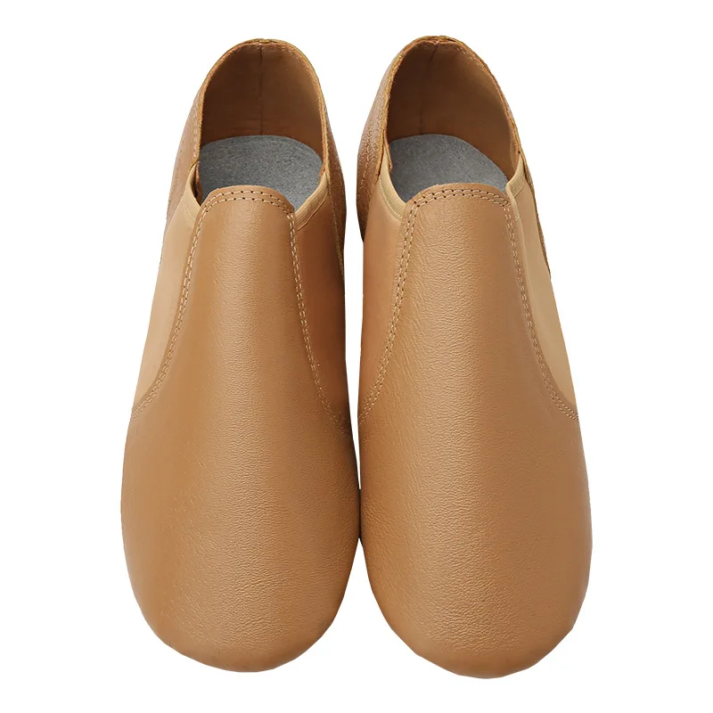 Girls Adult Dance Jazz Dance Ballet Indoor Anti slip Soft Sole Breathable High Quality Cowhide Teacher Shaped Shoes