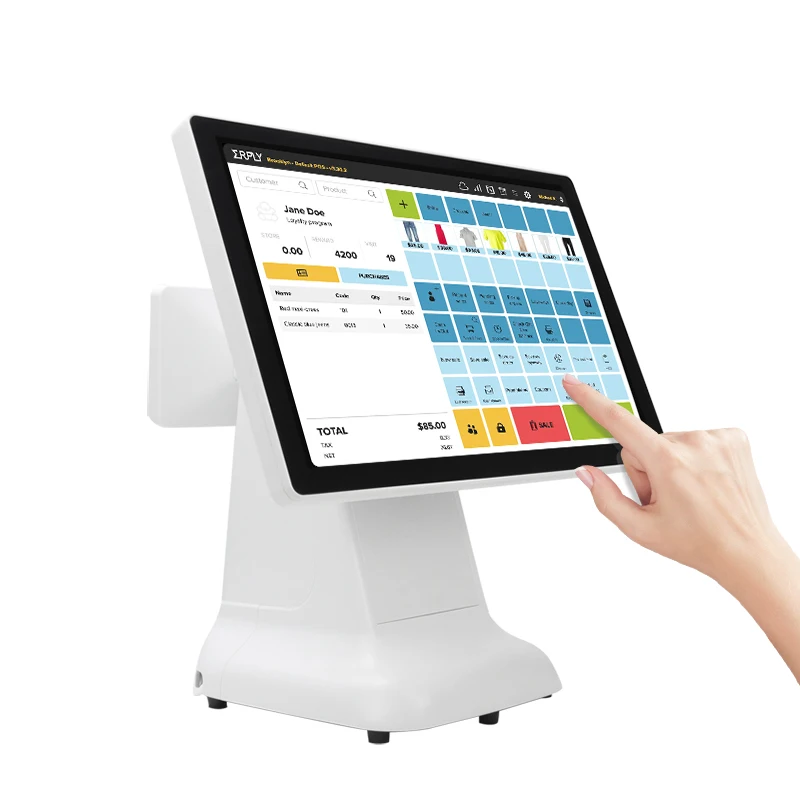 Настольный двойной экран POS монитор клиент дисплей кассовый аппарат Touch все в одном
