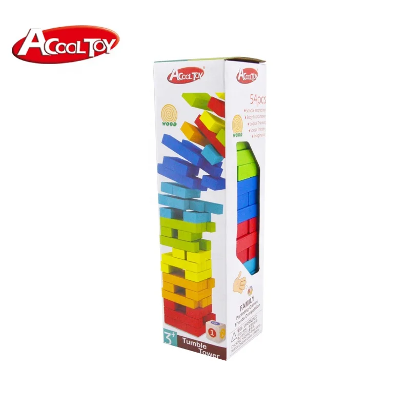 Toys Blocks Toy Model Building T Rainbow Montessori Wooden Keep Balance Educational Wooden Stacking Wooden Color Box Zhejiang 40