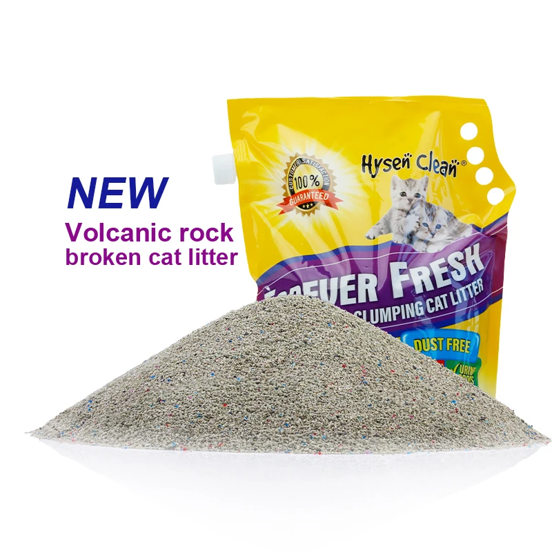 New Product Cat Sand Efficient Deodorization Volcanic Rock Broken Cat Litter