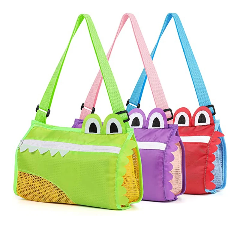 2022 Girls Boys Large Capacity High Quality Folding Kids Fancy Shell Collecting Tote Beach Bag Handbags For Vacation