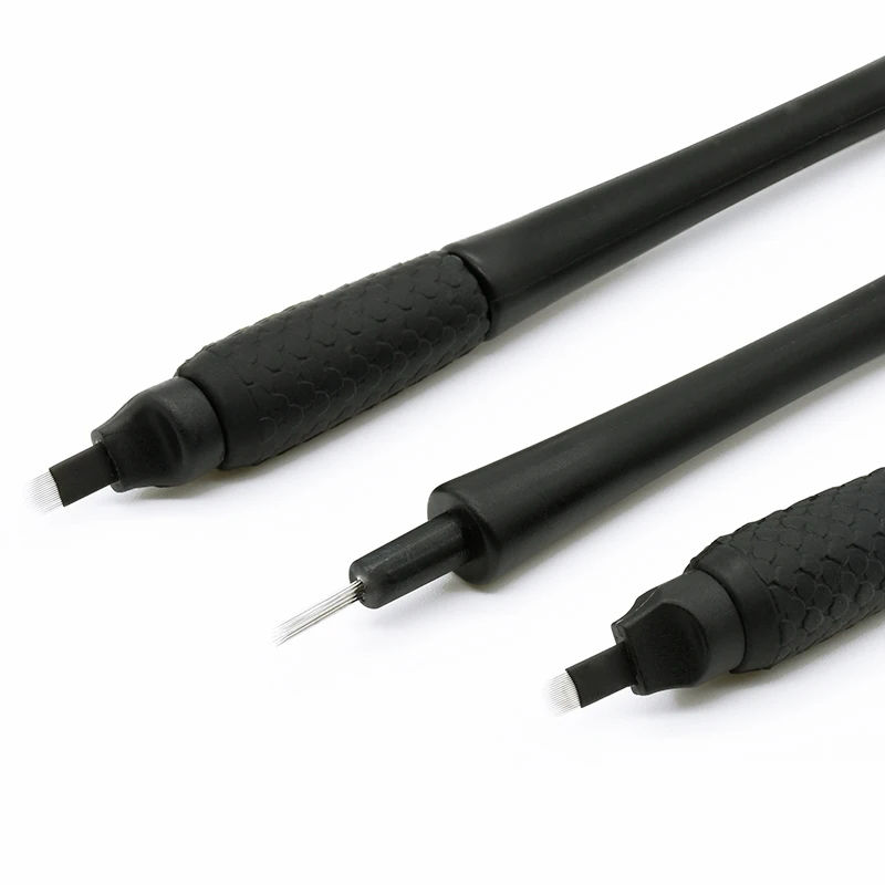 Manufacture 2 In 1 Design nano disposable eyebrow shading semi permanent makeup tool manual microblading pen