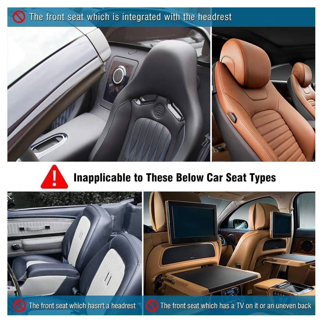 High Quality  Universal Foldable Pu Leather Car Back Seat Organizer With Tray Direct Selling Car Back Seat Storage Bag