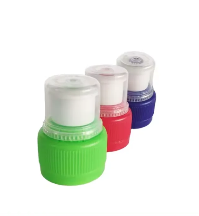 28mm 38mm tamper evident cap plastic screw sport water bottle push pull cover cap wholesale