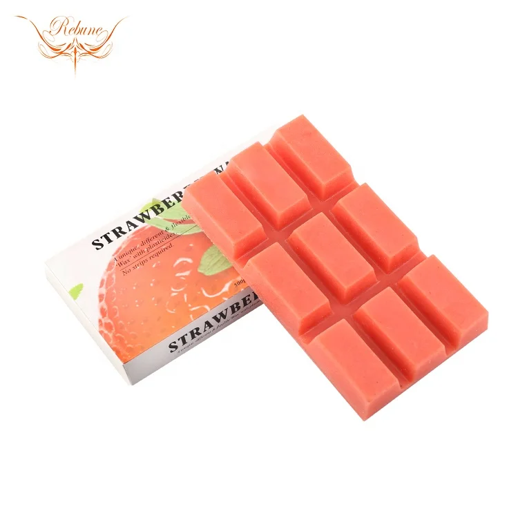 Spa Depilatory Disposable Block Wax Hard Brazilian Fruit Wax For Hair Removal