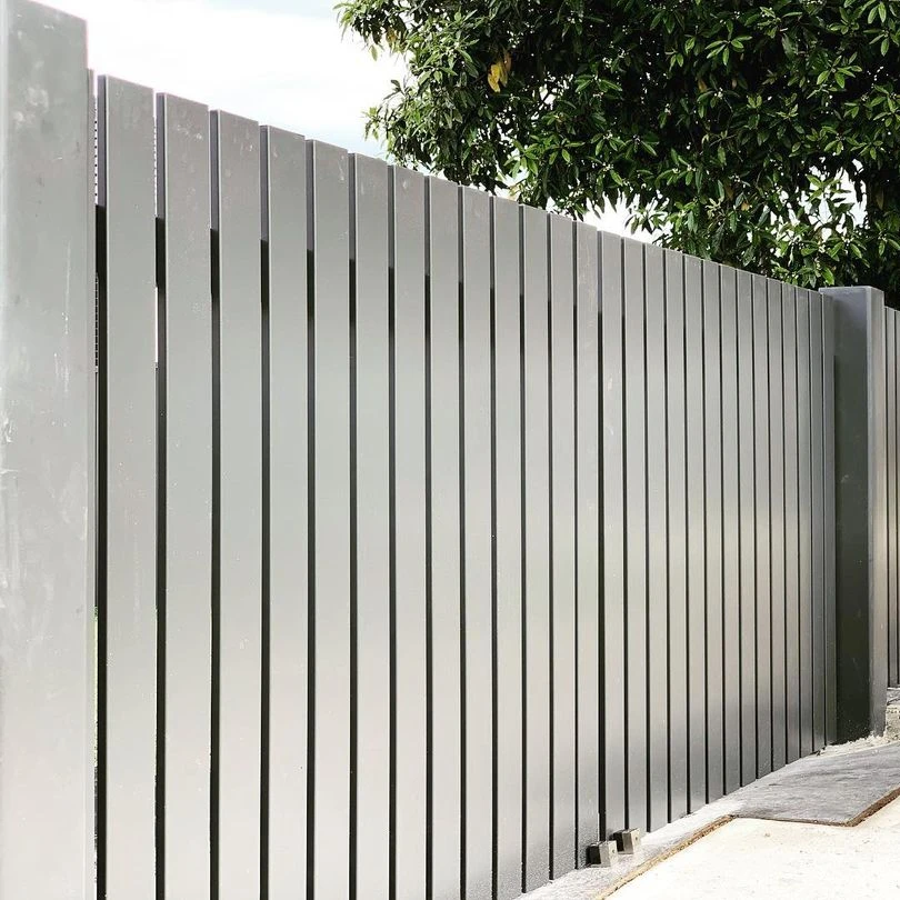 New Designed Aluminum New Zealand Architectural Blade 3d Fence Horizontal Fence Composite Cheap Fence Wall