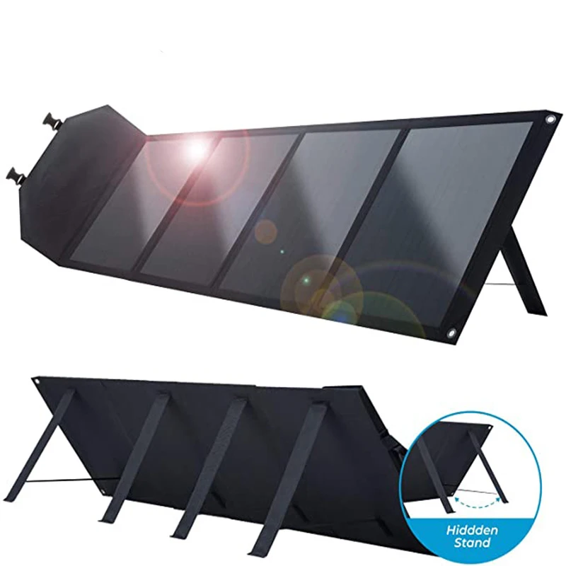 Outdoor Travel Camping Power Station Use ETFE Portable 100W Integrated Foldable Folding Solar Panel