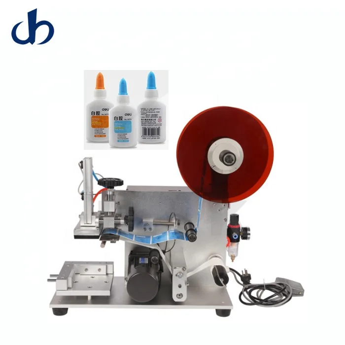 Factory Price Flat Bottle Labeling Machines Semi Automatic Label Printing Machine Square Label Sticker Machine For Adhesive