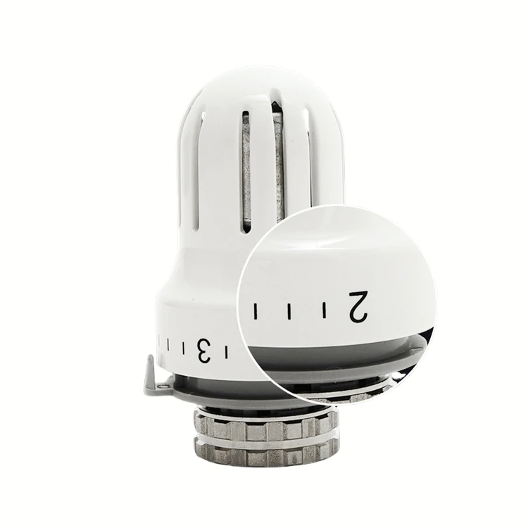 HVAC Systems Backwater Valve Straight Thermostatic TRV Radiator Valve Head With EN215