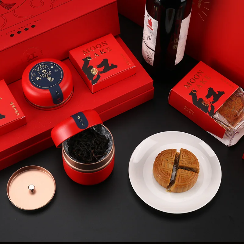 Star Packaging  Food Grade Paper Box Mooncake Wine Bottle Tea Bag Packaging Box Packaging Gift Box