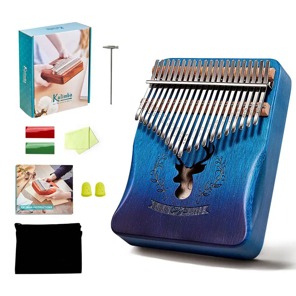 Kalimba музыкальный инструмент полный набор пальцевое пианино 21 клавиша