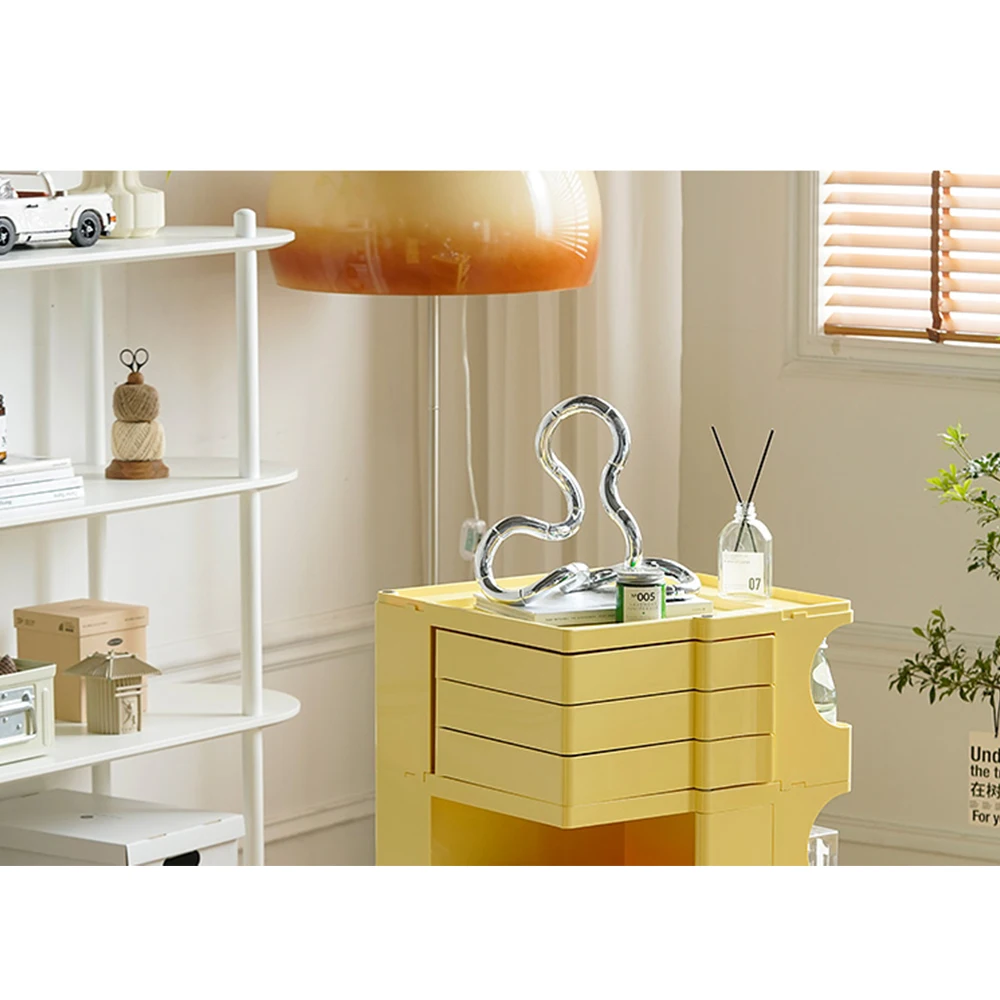 Mobile 3 tier multifunction shelving storage rack unit organizer trolley