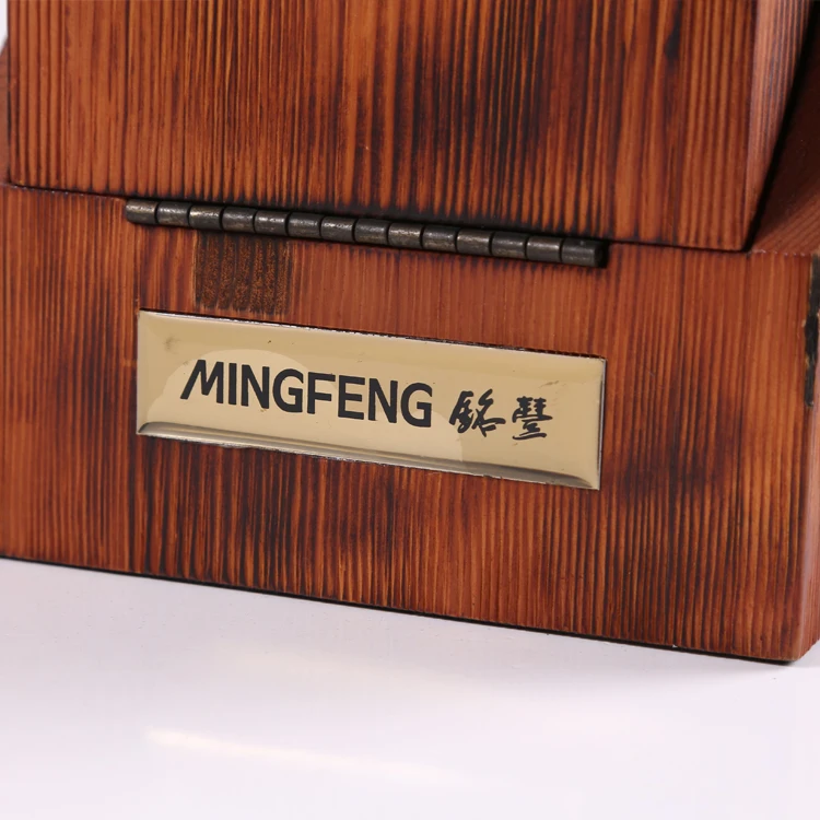 Classical Leaf Red Walnut Design Red Wooden Wine Collect Packing Box