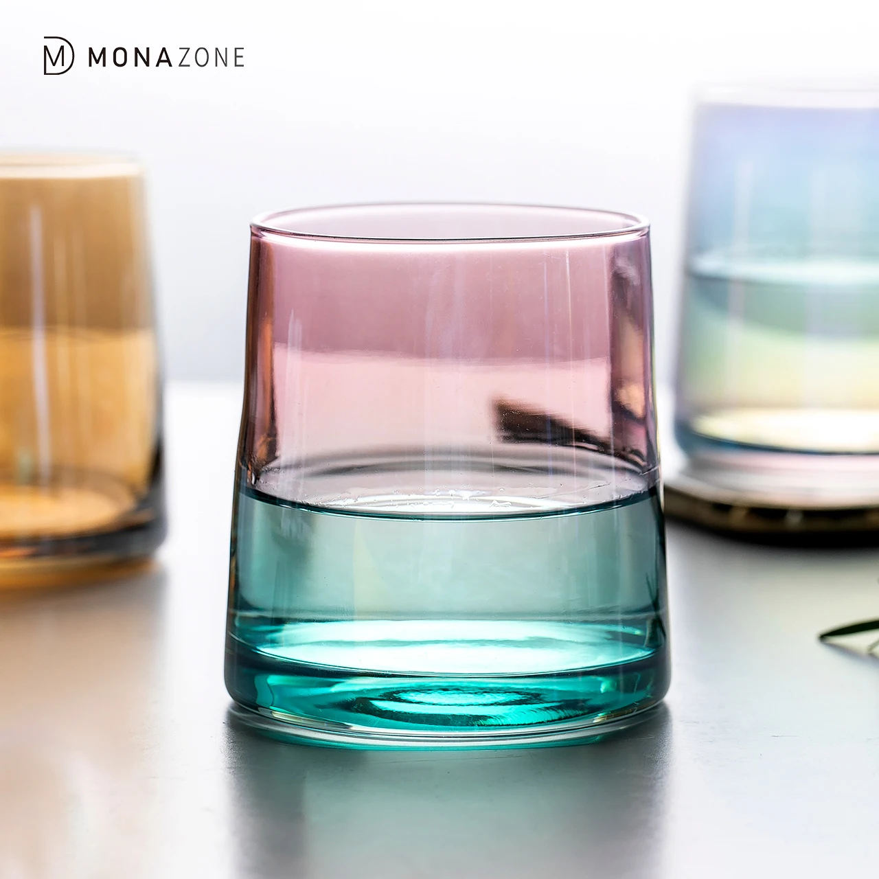 
Monazone Colorful Ion Plating Glasses Whisky Glass Wine Cup 