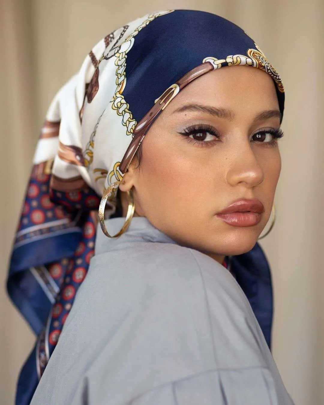 Square Silk Scarves Women  90*90cm Satin Hijab Scarf Muslim Female Chiffon Shawls And Wrap Hair Head Scarves Pareo Bandanna