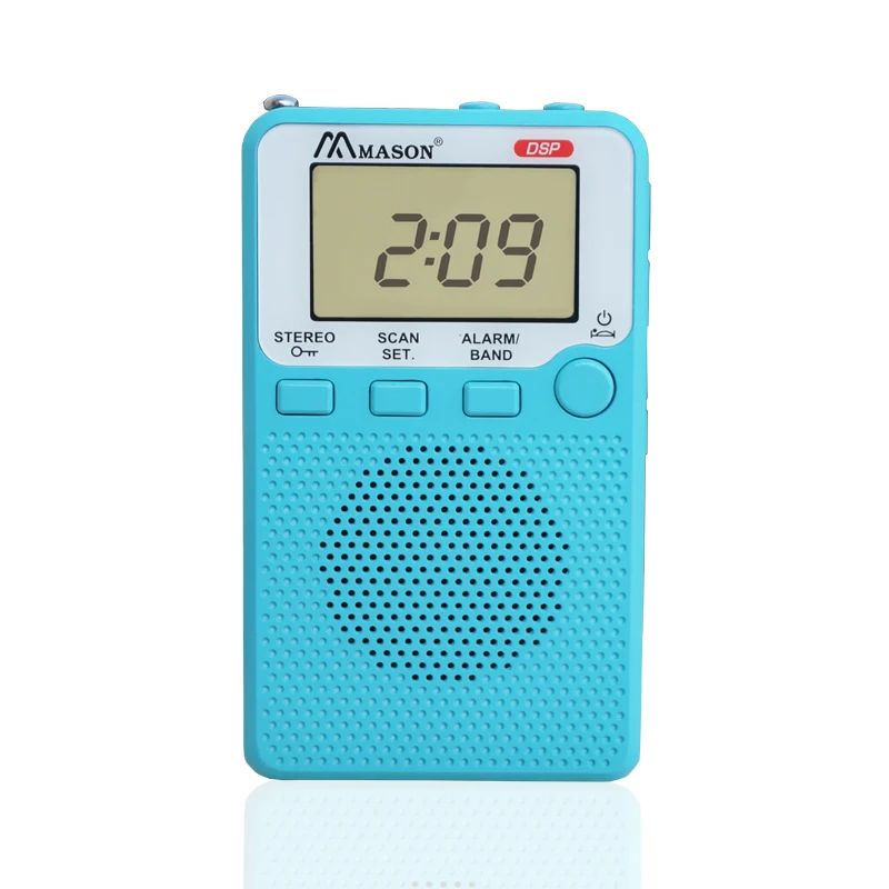 LCD screen multi-functions good quality IC digital radio with earphones pocket size fm radio