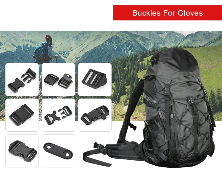 Backpack School Bag Strap Accessories 1 Inch 25mm Quick Side Release Plastic Buckle Clips