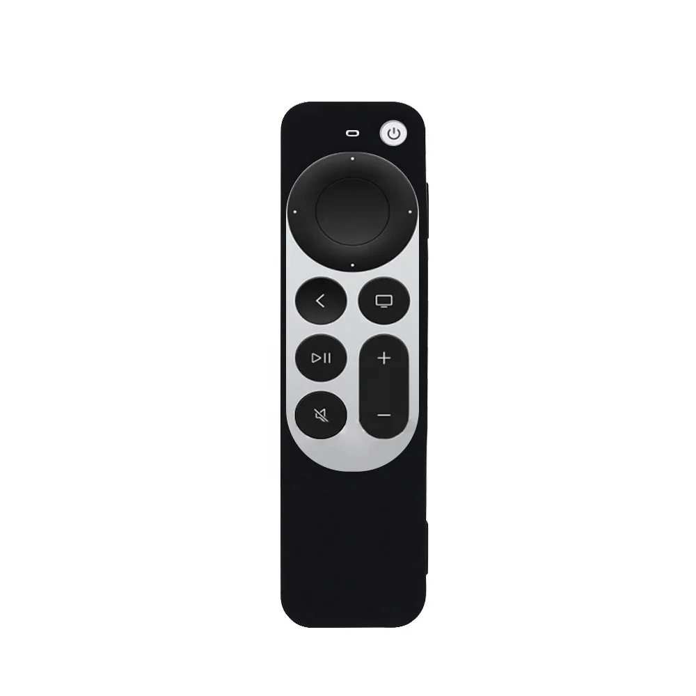 High Quality Stock Products Anti-Slip Half-Cover Colorful Silicone Smart TV Case for Apple TV6 Remote Control Protective Case