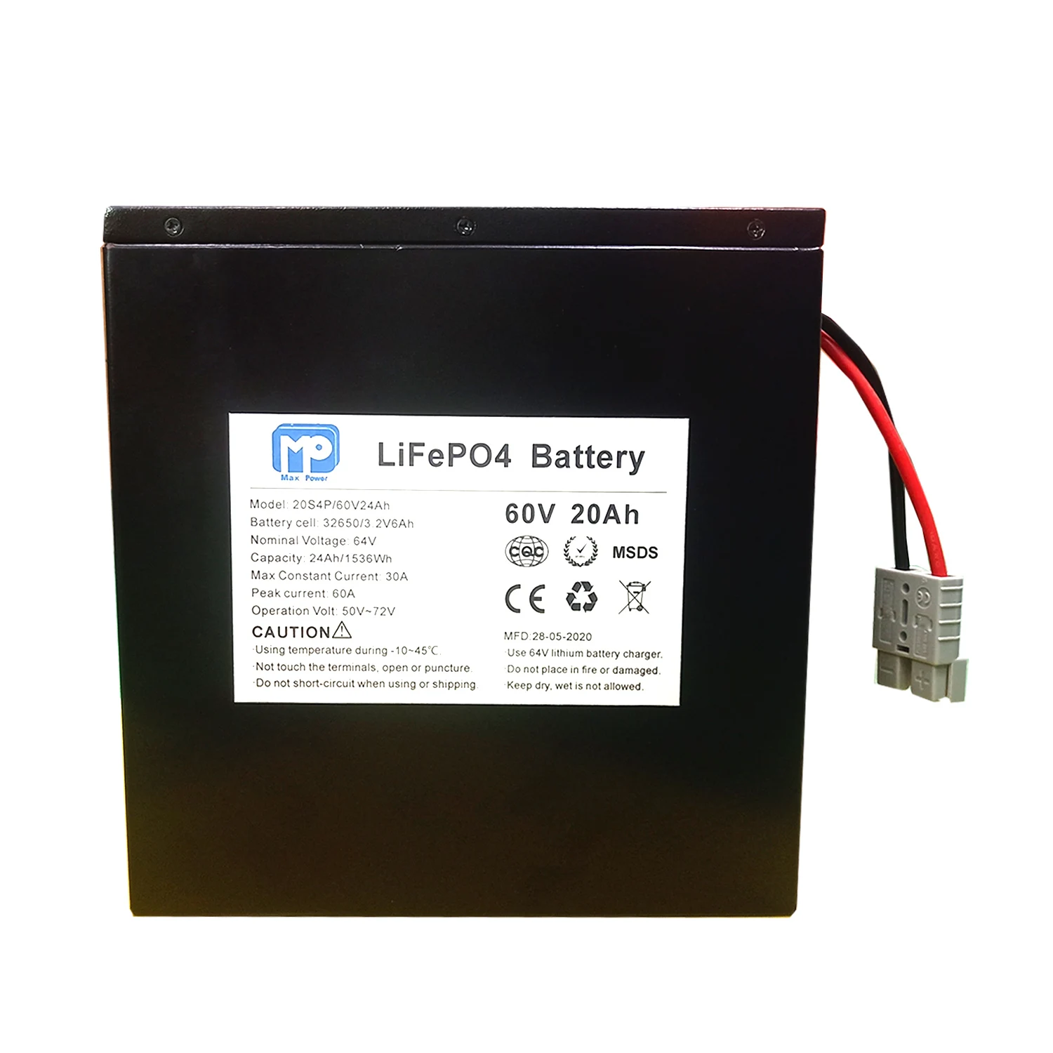 
High quality electric scooter battery 60v 20ah 30ah 40ah lifepo4 battery with charger 
