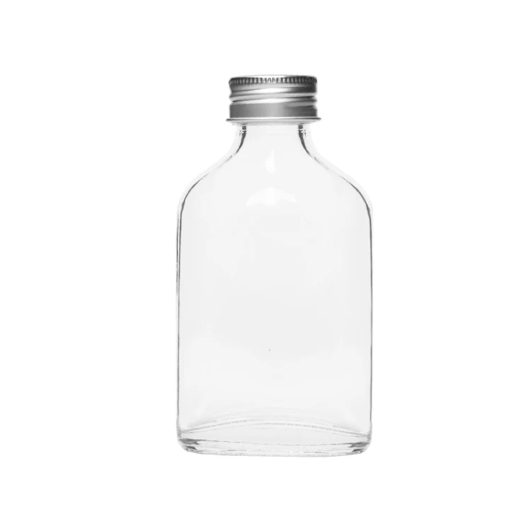 Factory Price Hot Sale 200ml  Unique Liquor Bottles  with Aluminum and PE Screw Cap
